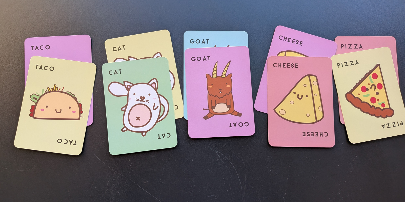 Taco Cat Goat Cheese Pizza Game - Normal Cards